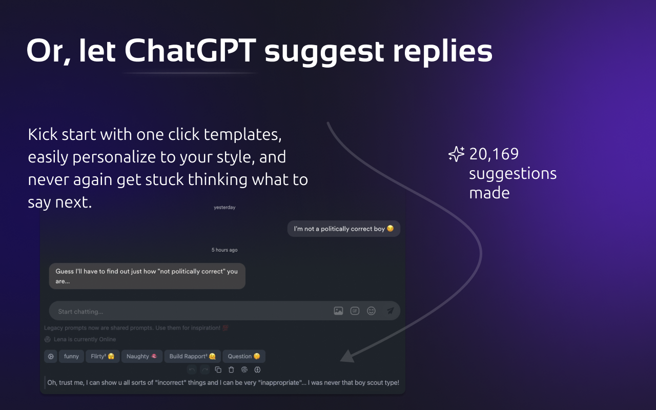 ChatGPT for Tinder & Bumble - get more dates截图1