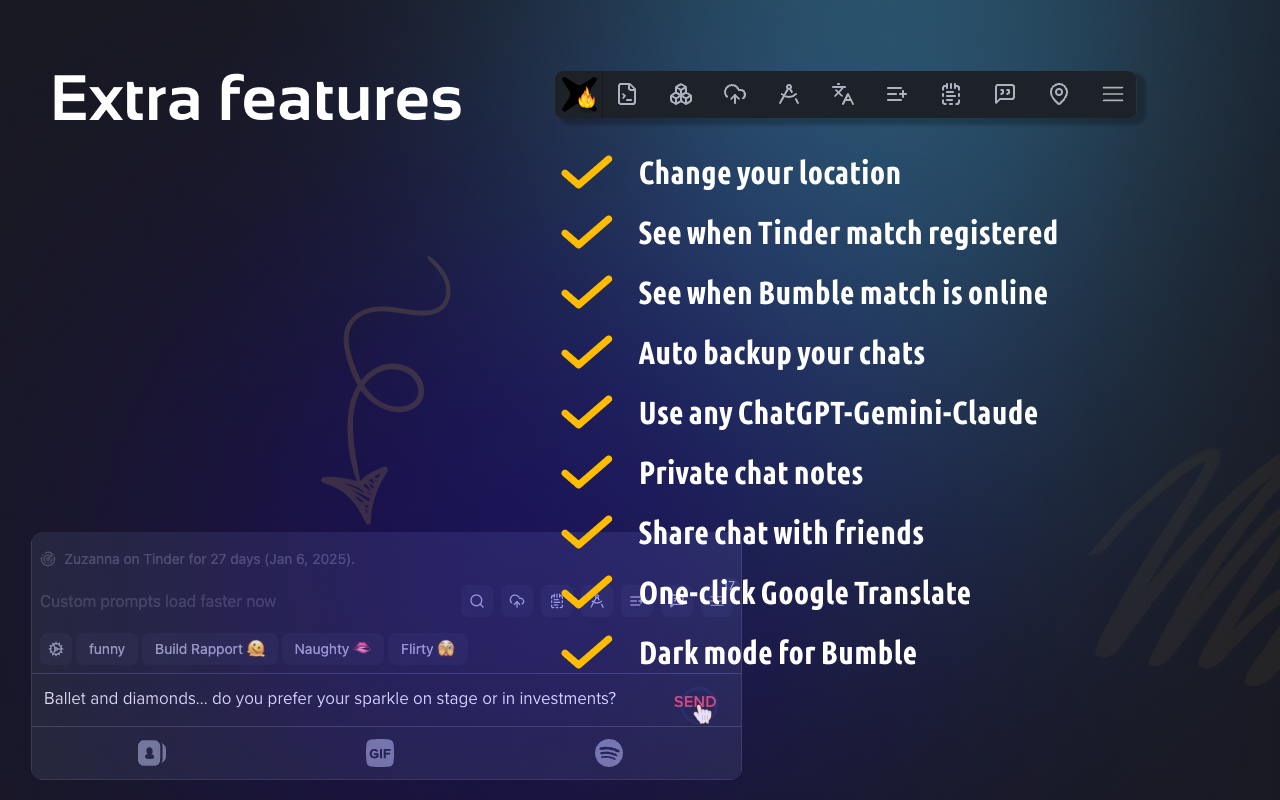 ChatGPT for Tinder & Bumble - get more dates截图2
