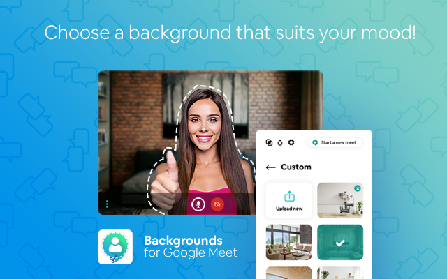 Google Meet virtual backgrounds截图2