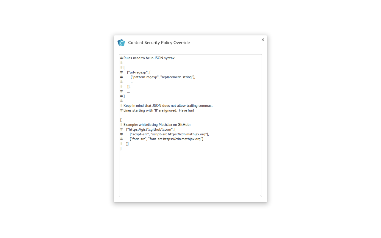 Content Security Policy Override截图1