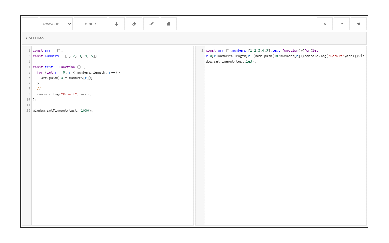 Code Minifier (JS, CSS, HTML)截图1
