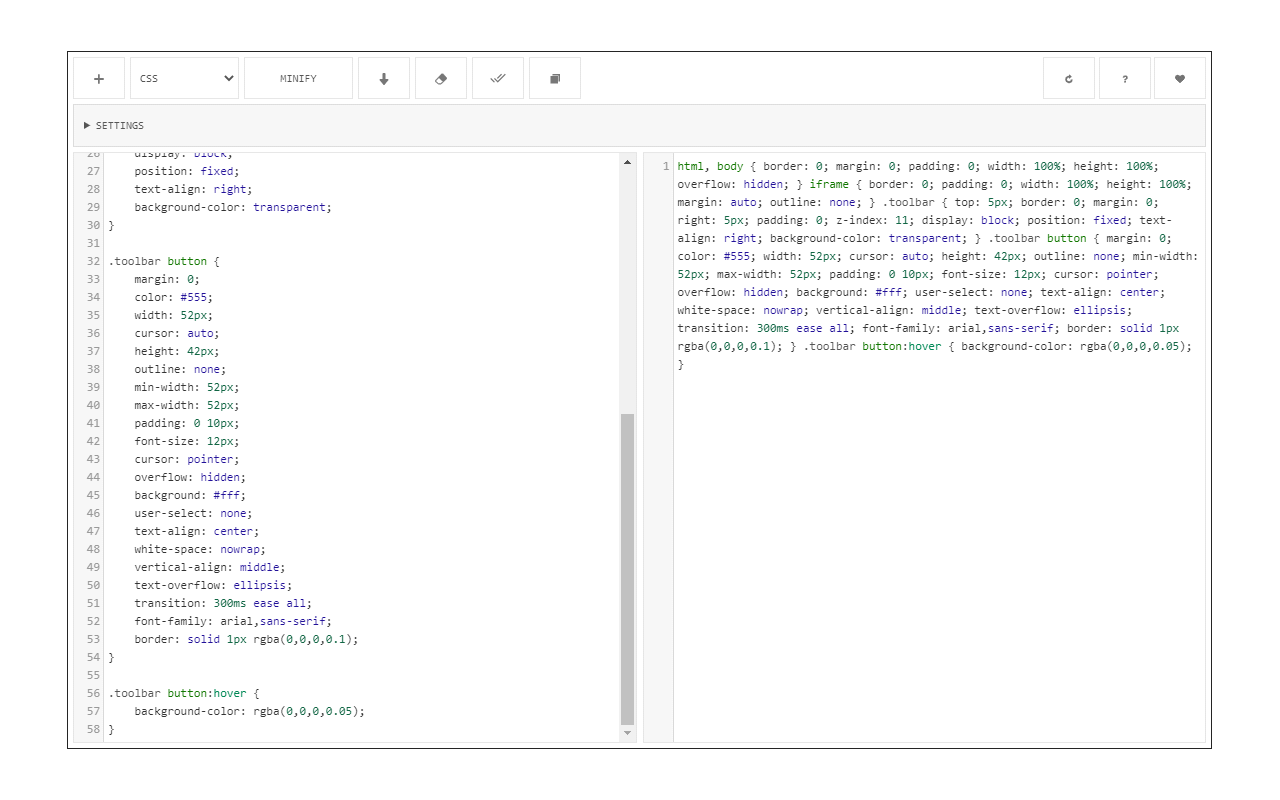 Code Minifier (JS, CSS, HTML)截图2