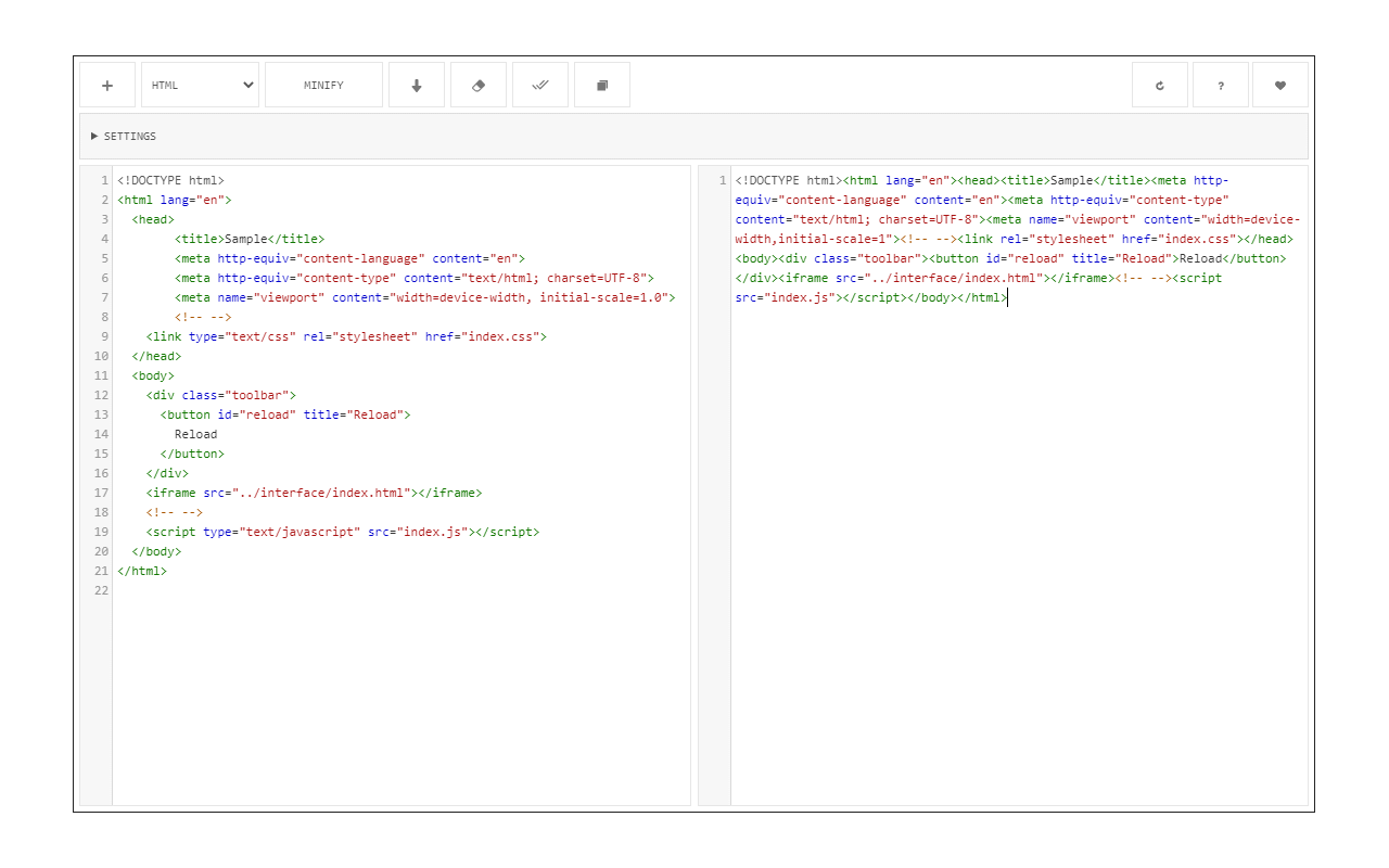 Code Minifier (JS, CSS, HTML)截图4