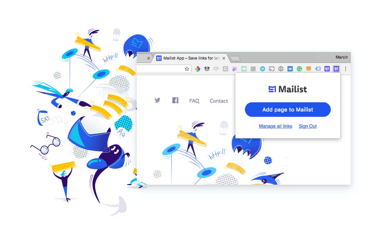 Mailist - Bookmark Manager and Read Later Tool截图1