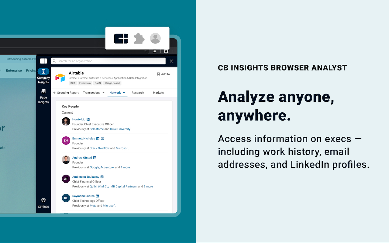 CB Insights: Browser Analyst截图3