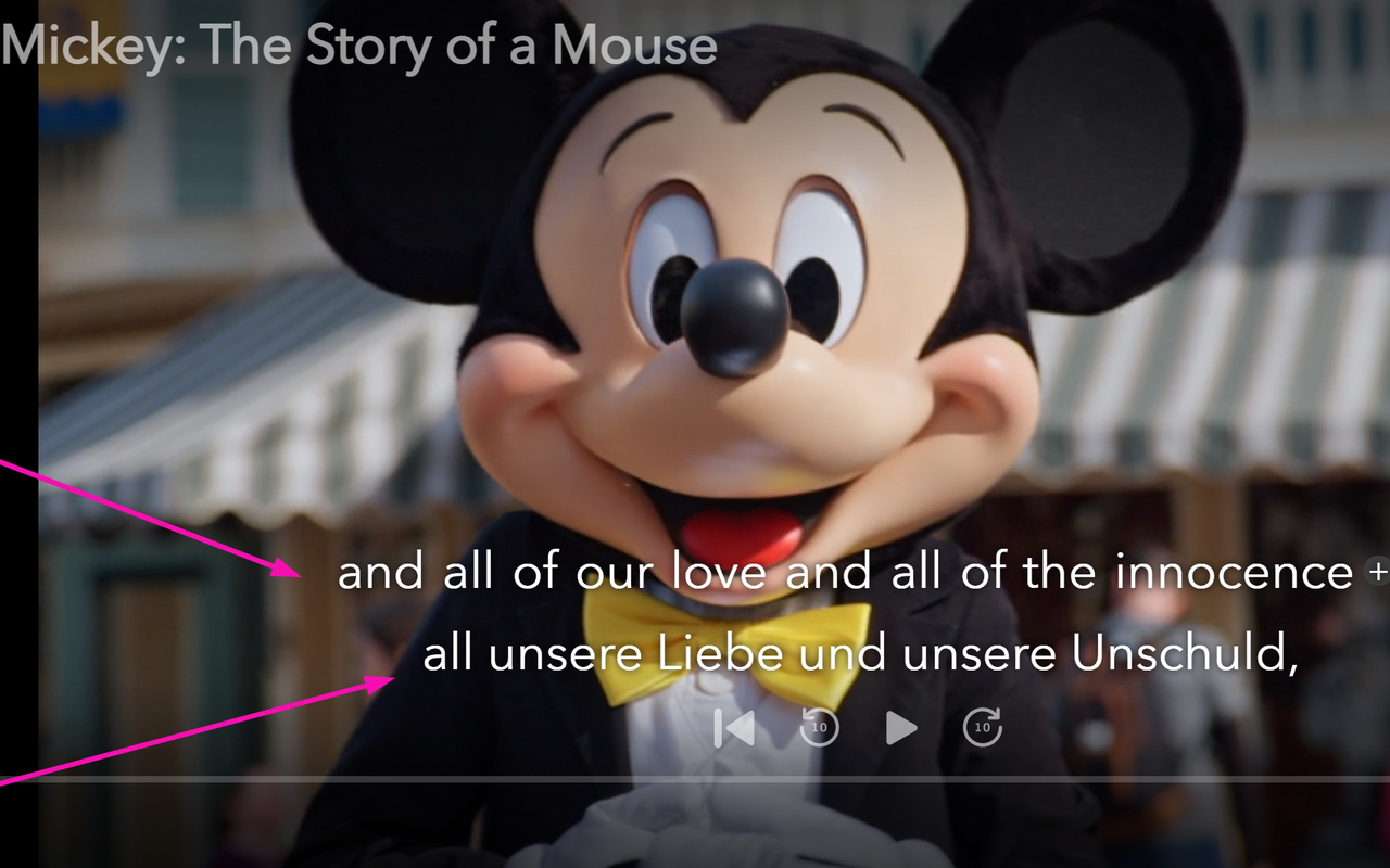 迪士尼Plus（Beta）-AFL语言学习截图2