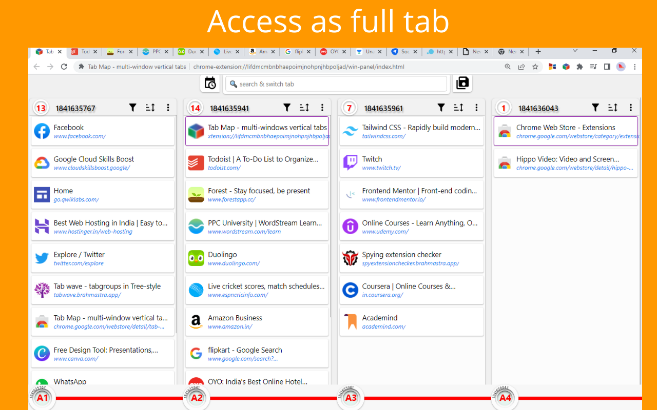 tabWindow - multi window vertical tabs截图1