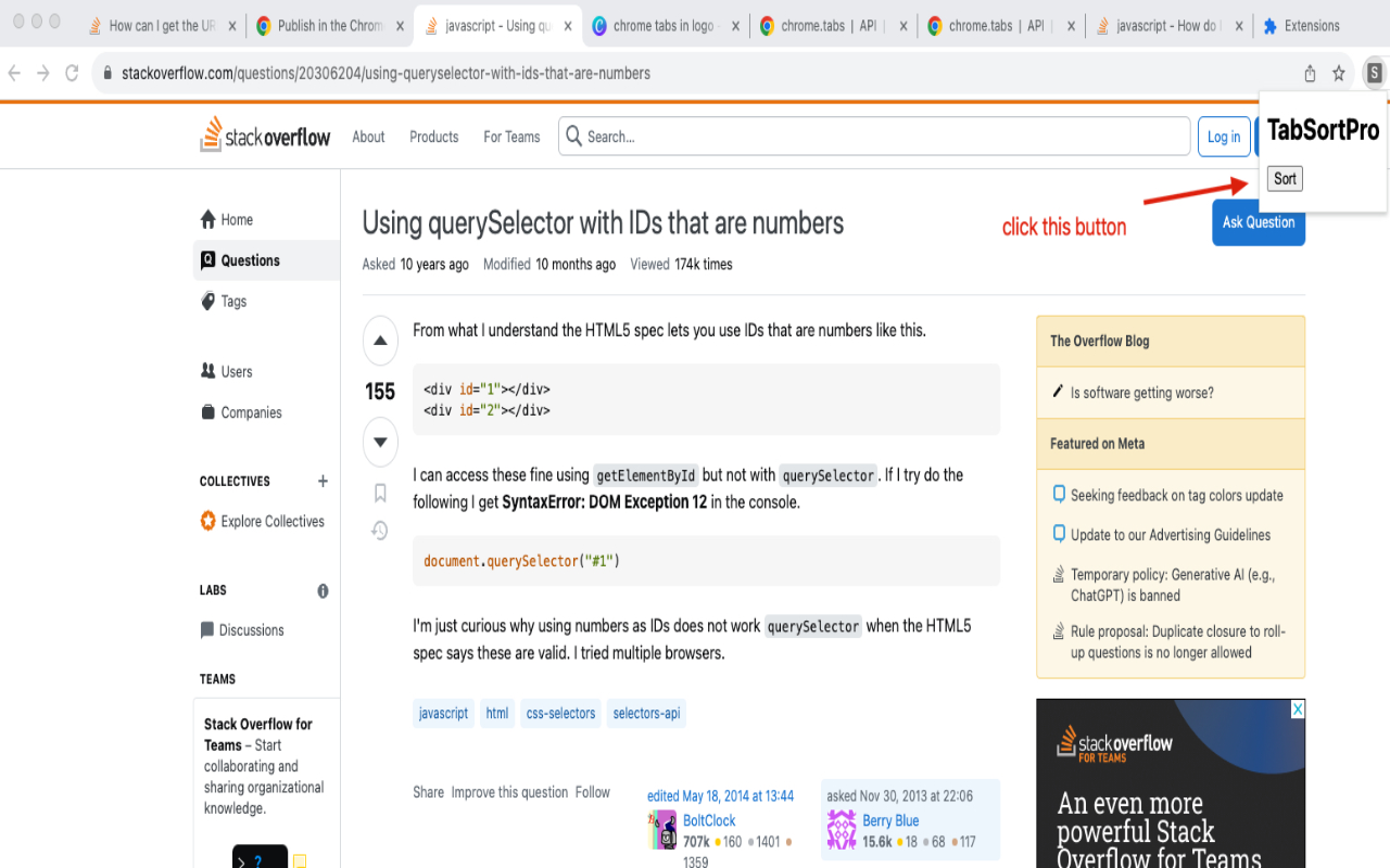 Sort Tabs Pro截图2