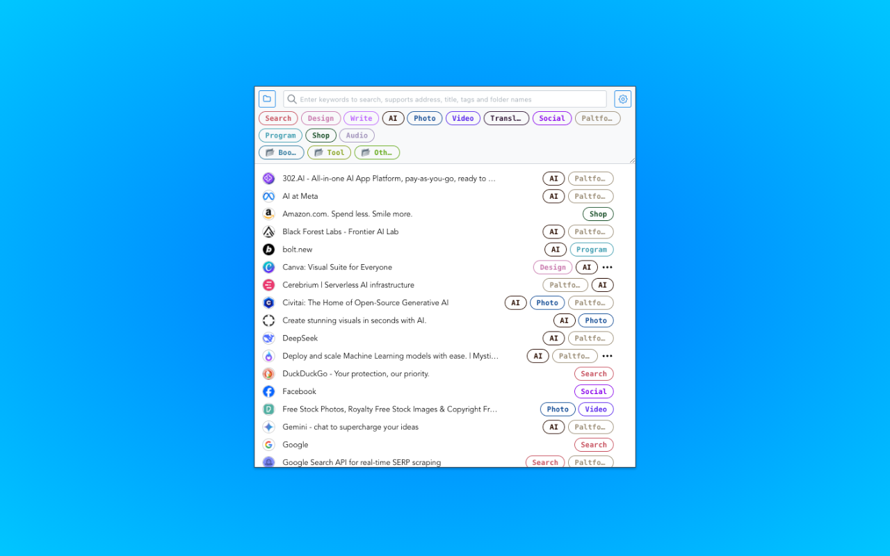 Tag Bookmarks截图2
