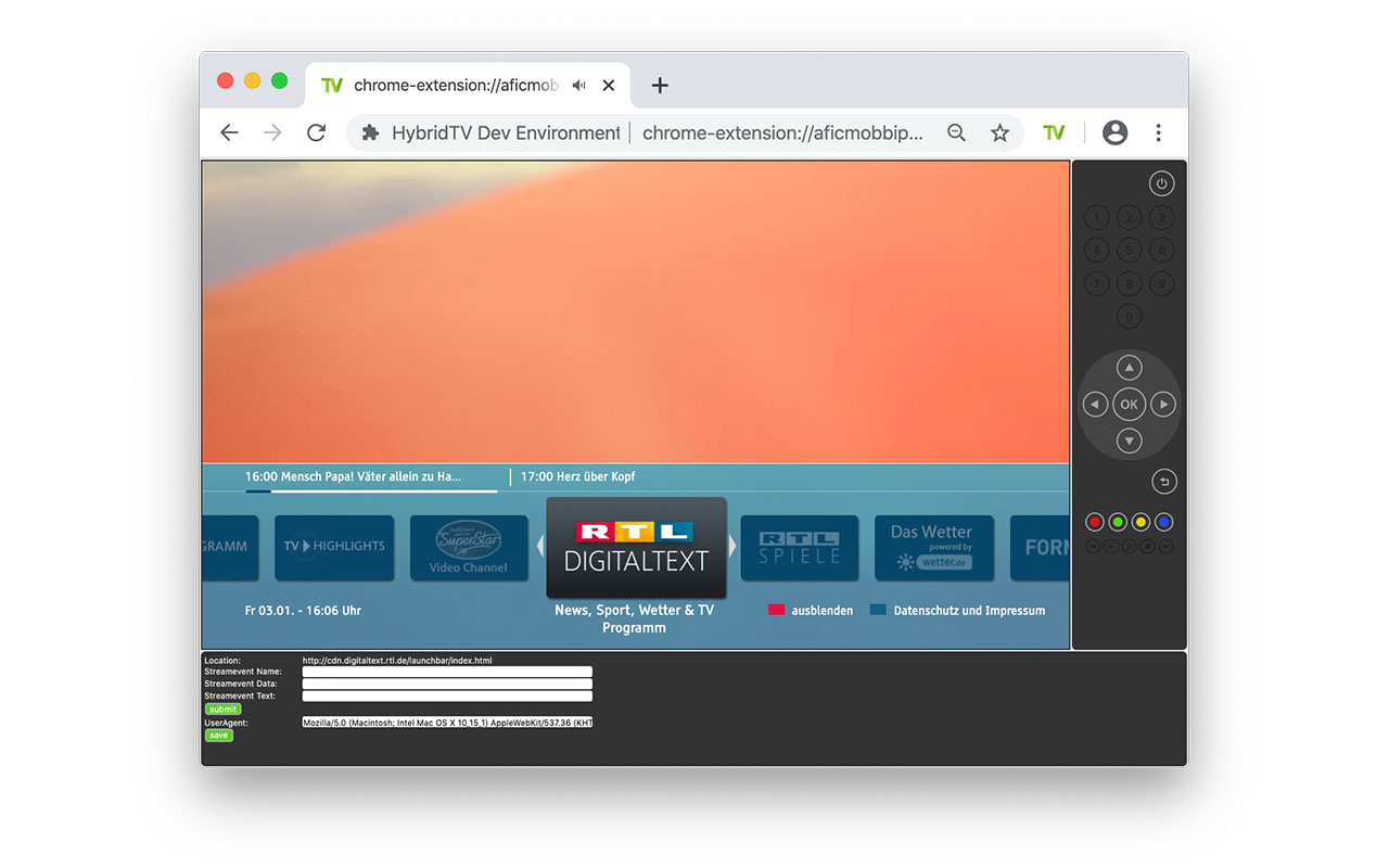 HybridTV Dev Environment截图1