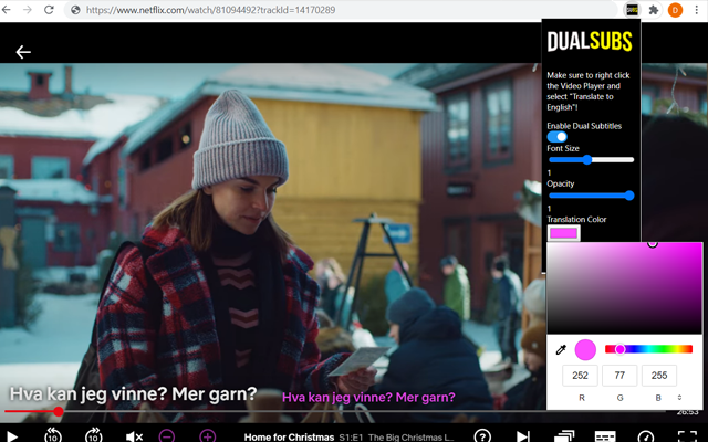 Dual Subtitles for Netflix截图3