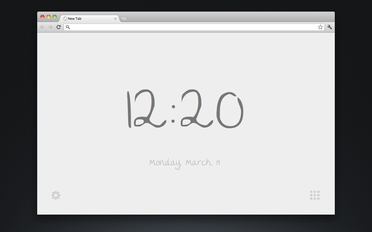 New Tab Clock截图1