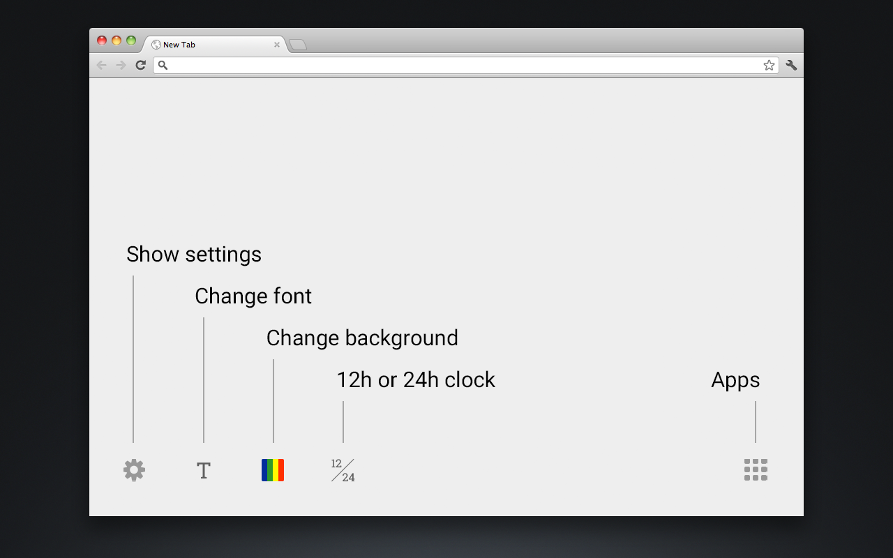 New Tab Clock截图2