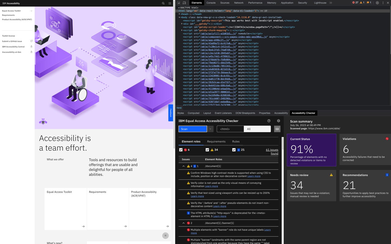 IBM Equal Access Accessibility Checker截图1