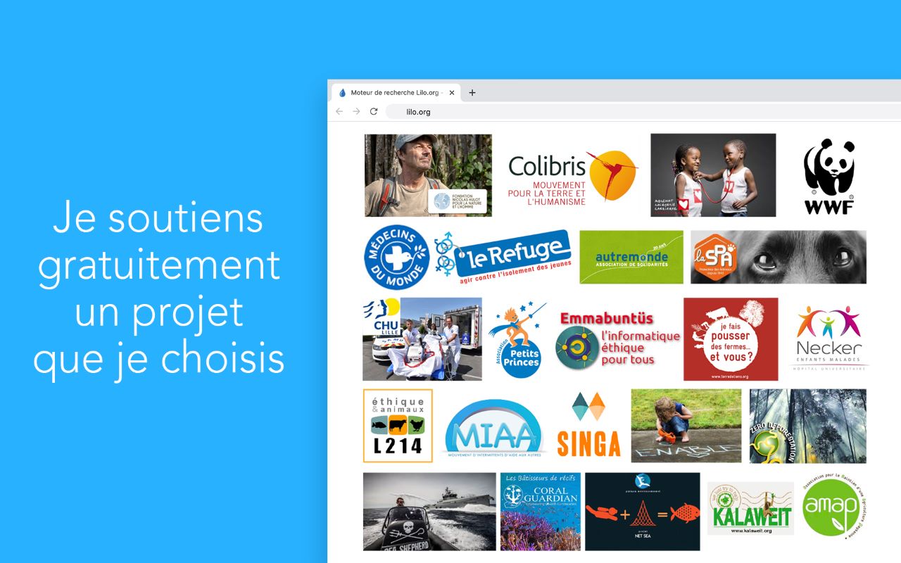 Lilo – Vos recherches internet financent gratuitement des associations截图4