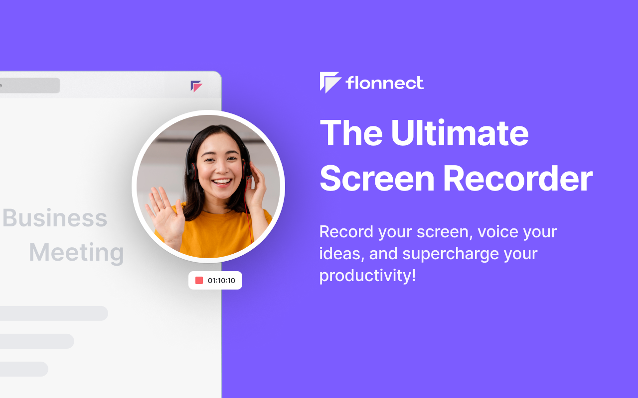 Screen & Webcam recorder - Flonnect截图3