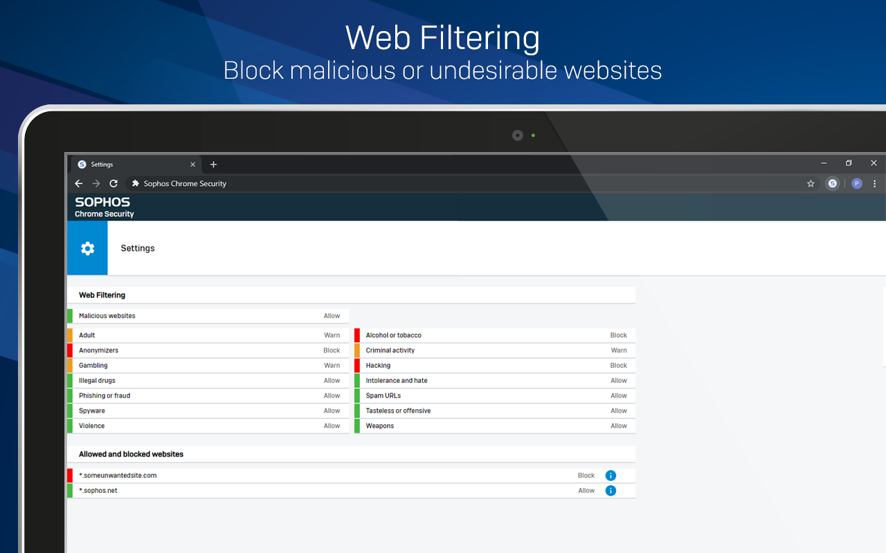 Sophos Chrome Security截图3