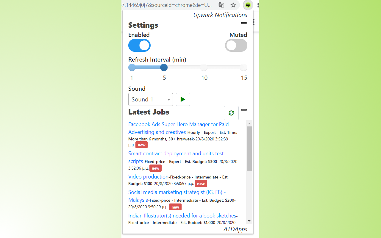 Upwork Job Search Refresher截图2