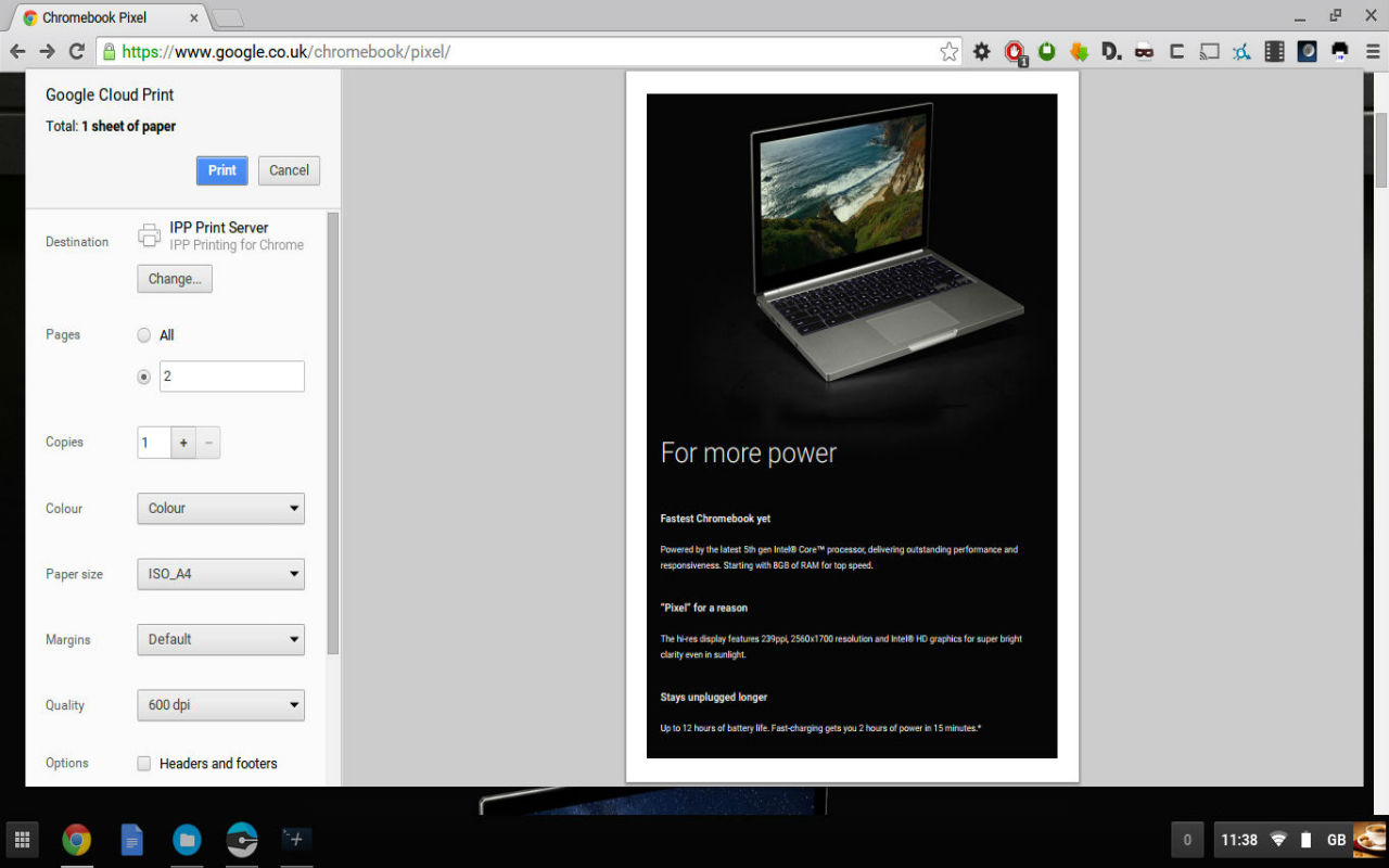 IPP / CUPS printing for Chrome & Chromebooks截图1
