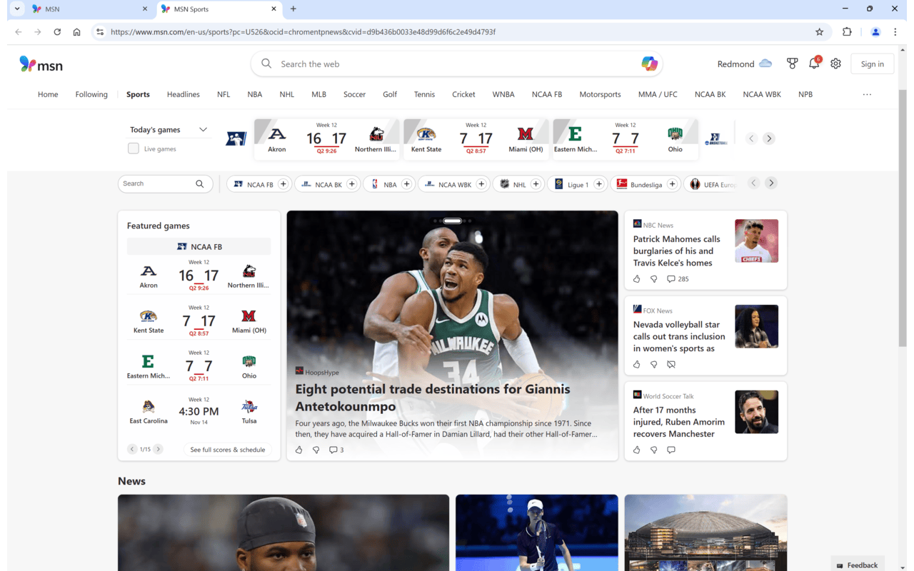 MSN 新标签页截图1