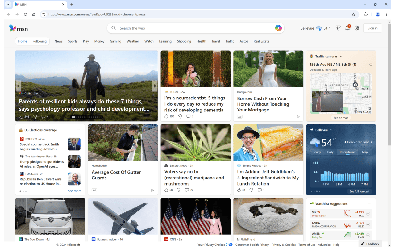MSN 新标签页截图3