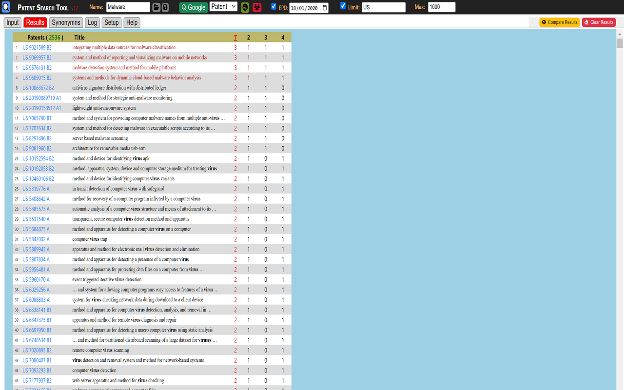 Patent Search Tool截图3