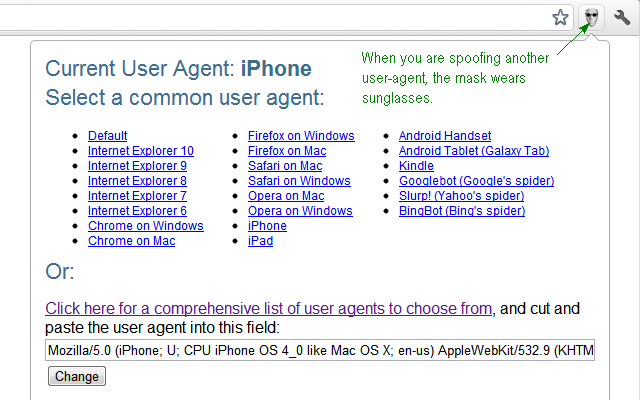 User-Agent Switcher截图1
