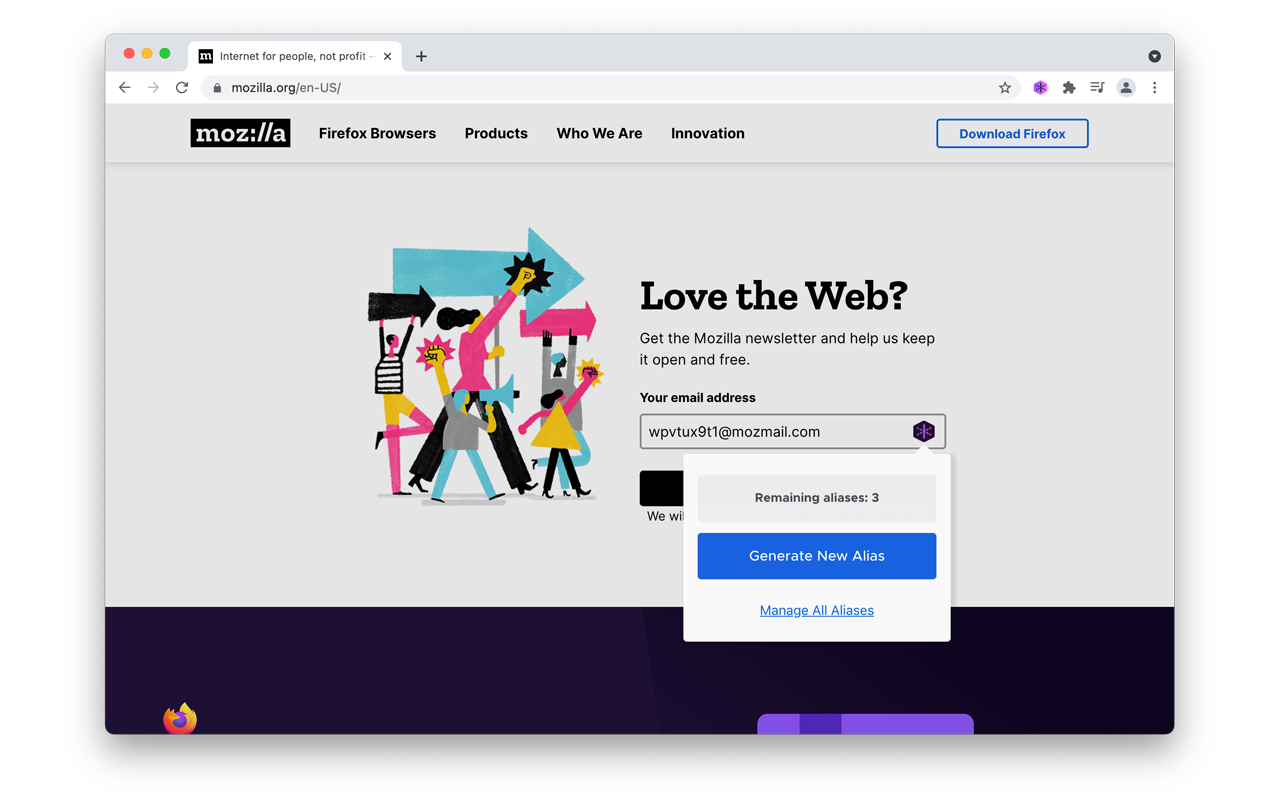 Firefox Relay截图1