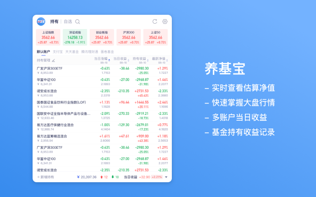 养基宝 - 实时查看基金收益截图2
