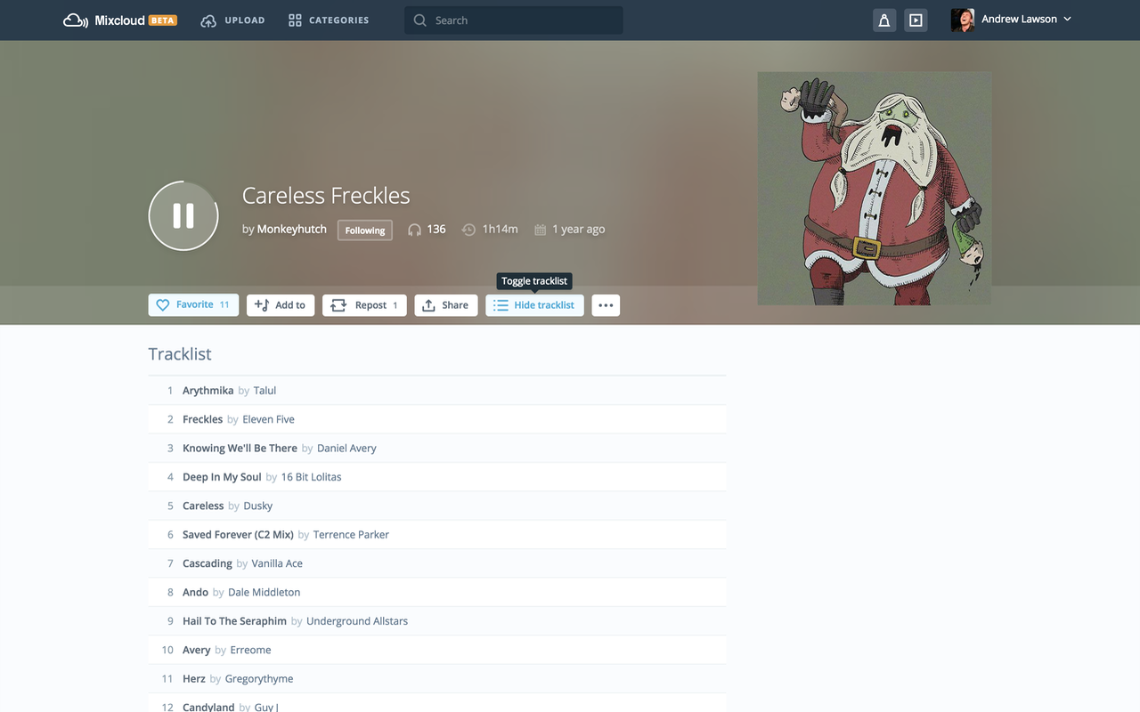 Mixcloud Tracklist截图1
