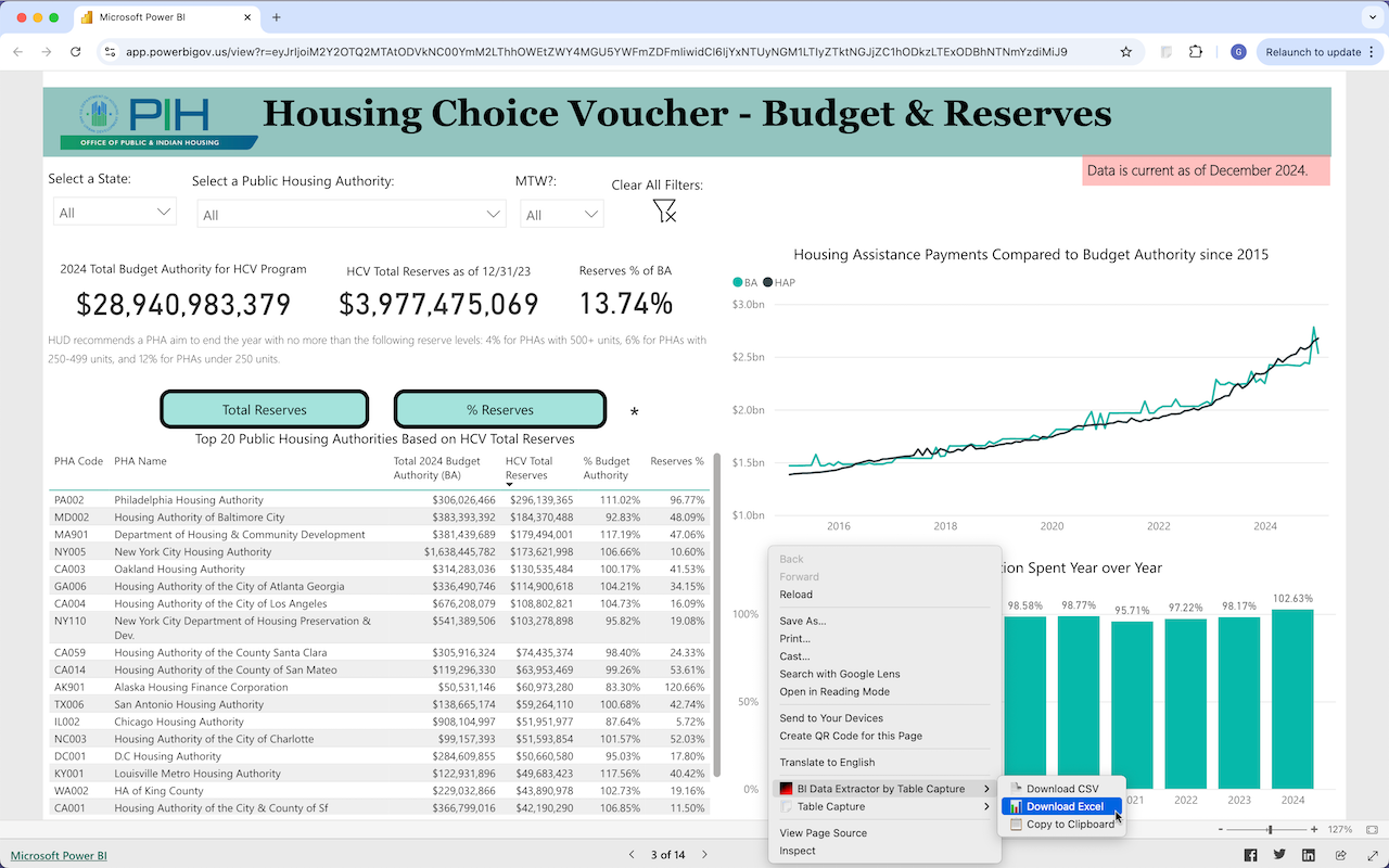 BI Data Extractor by Table Capture截图2