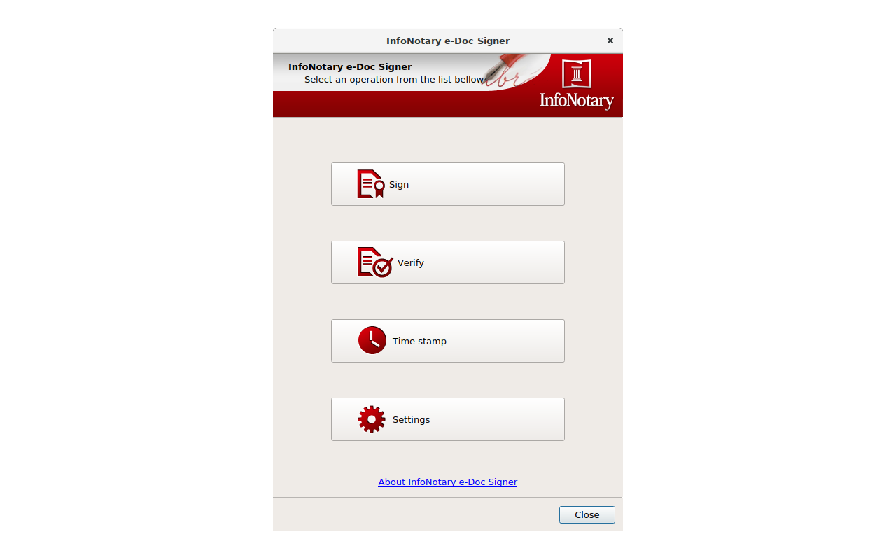 InfoNotary Browser Signer截图1