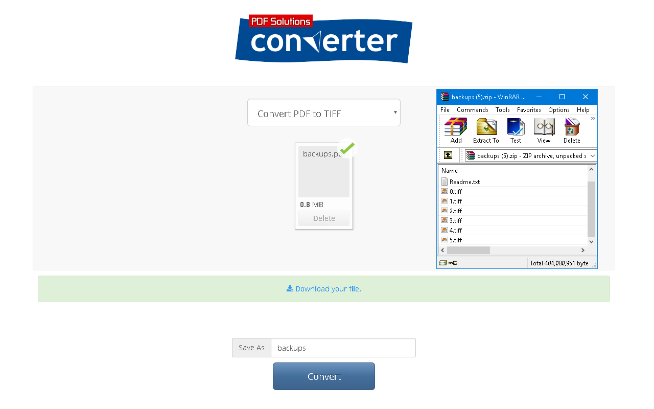 PDF to TIFF Converter截图2
