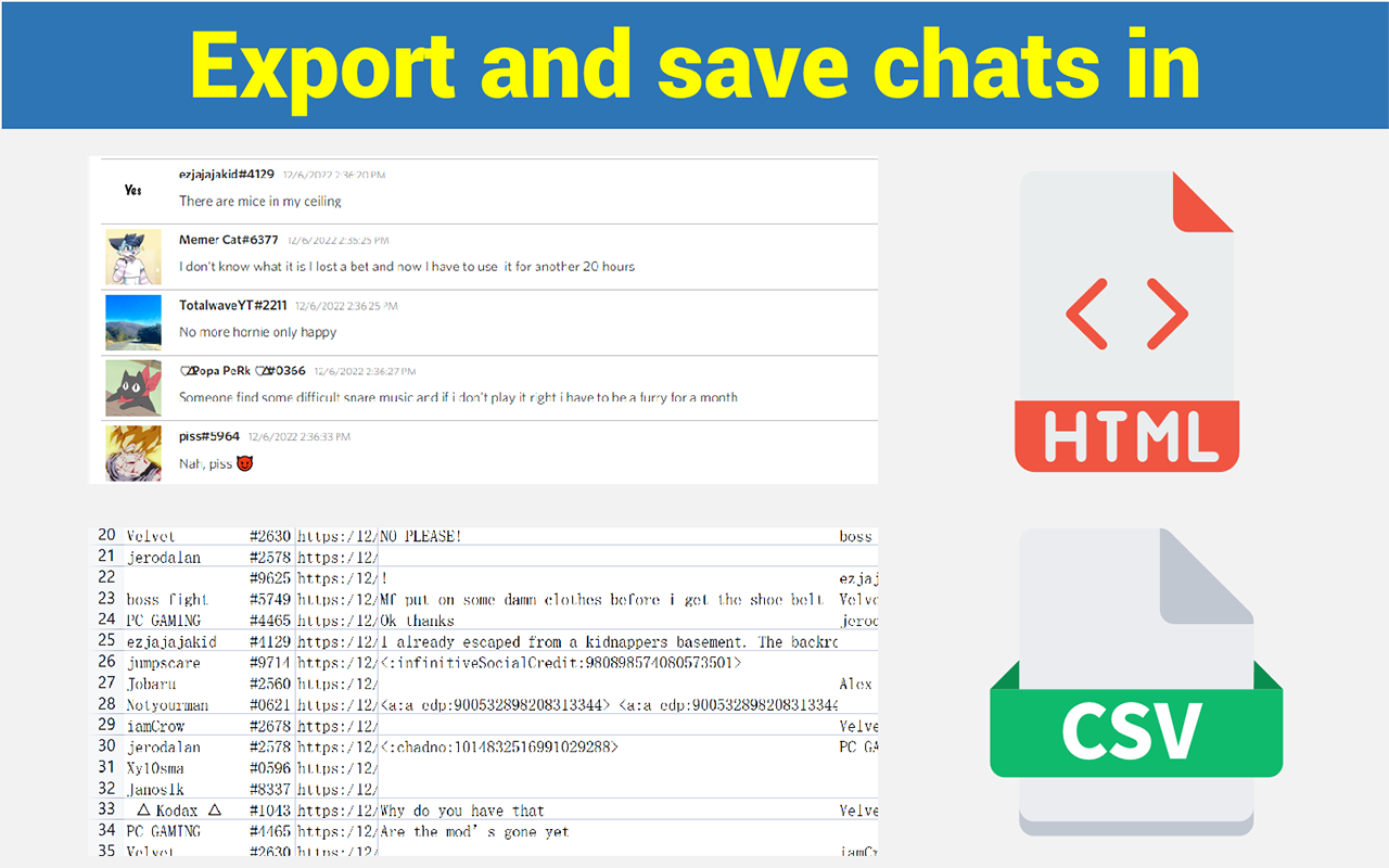 Discord Chat Exporter - Backup chat logs截图1