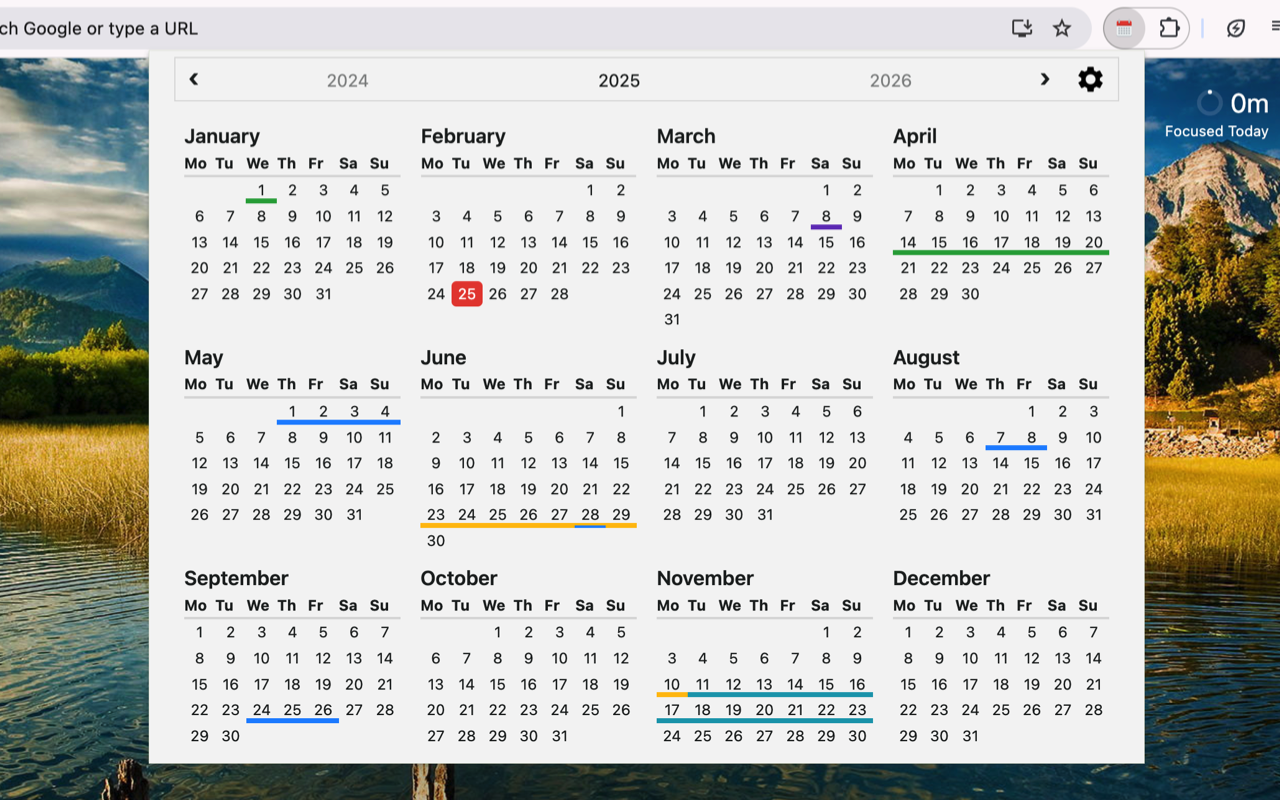 年度事件日历截图3