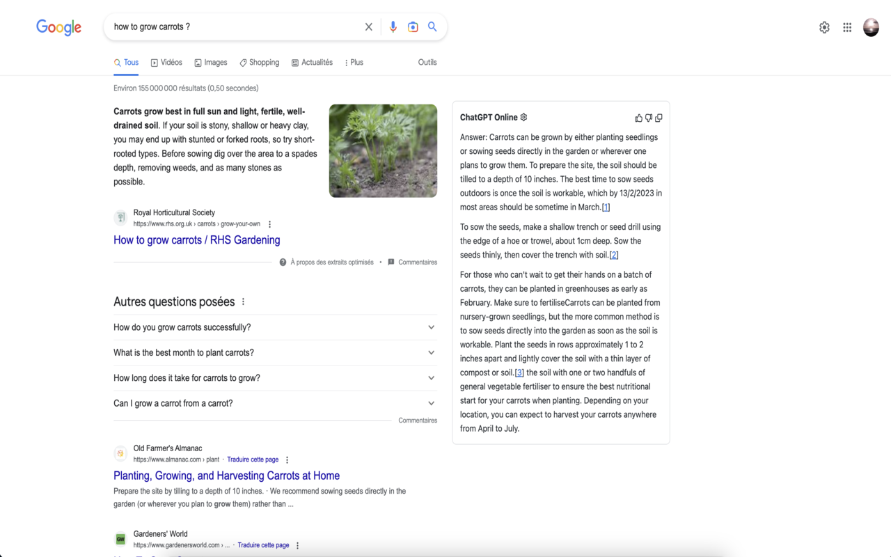 ChatGPT Online for Google截图2