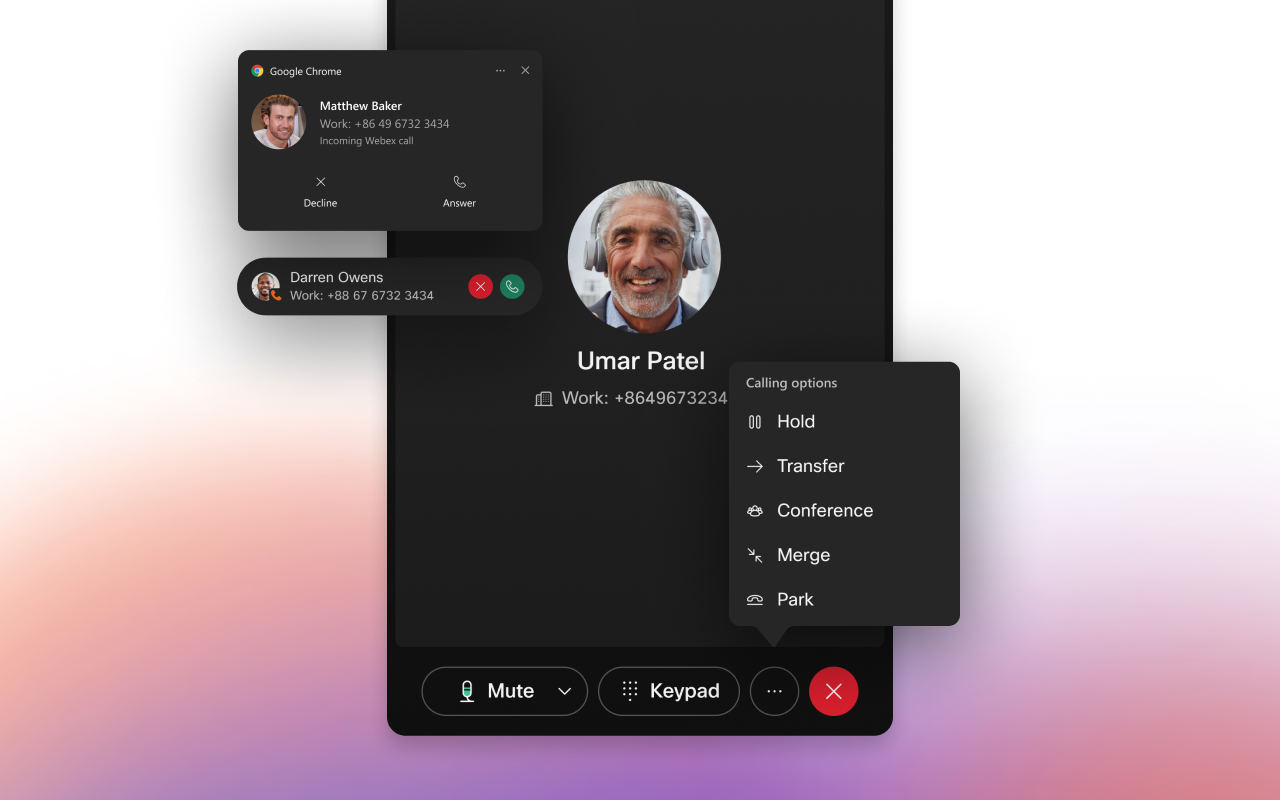 Webex Calling for Chrome截图2