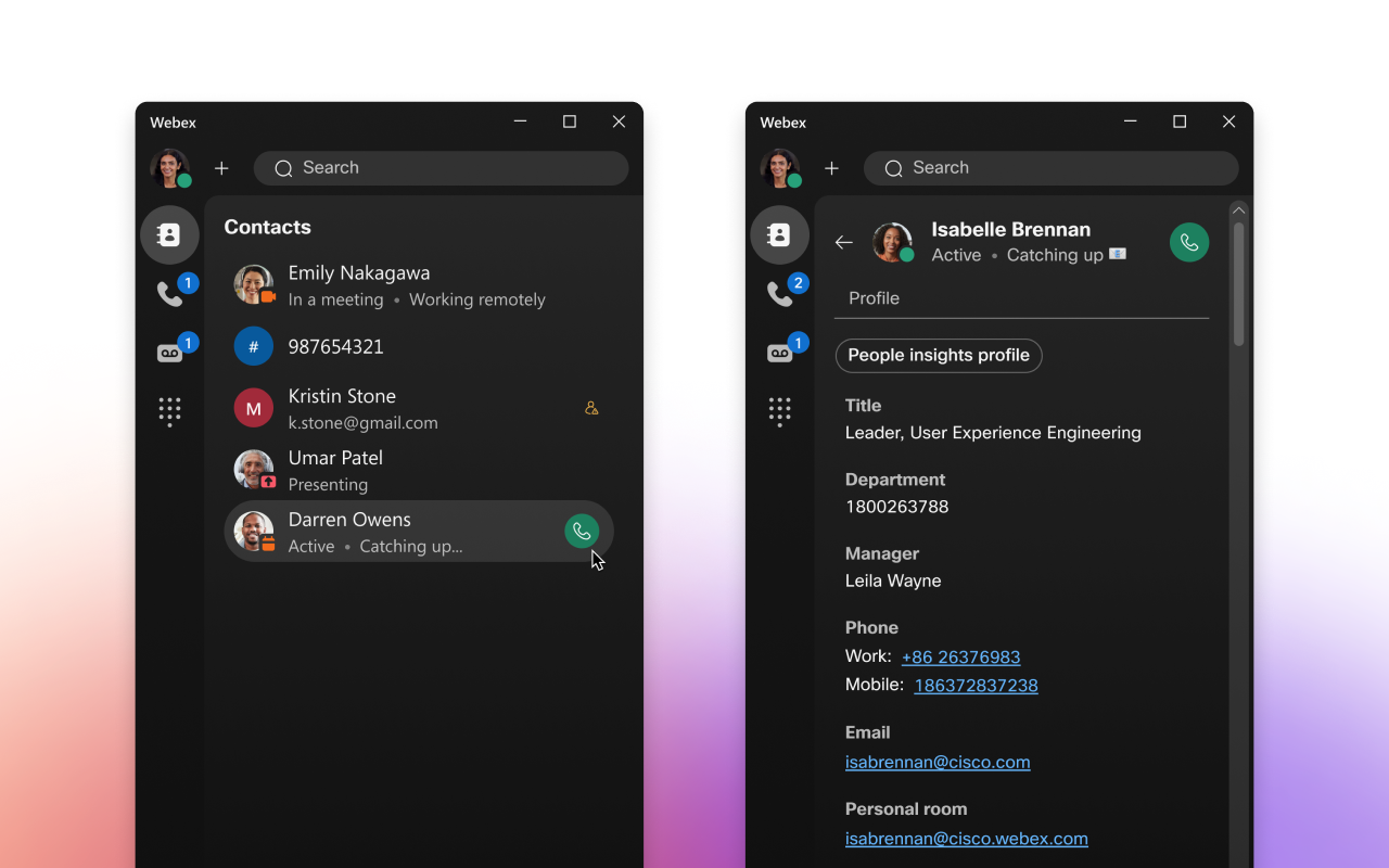 Webex Calling for Chrome截图3