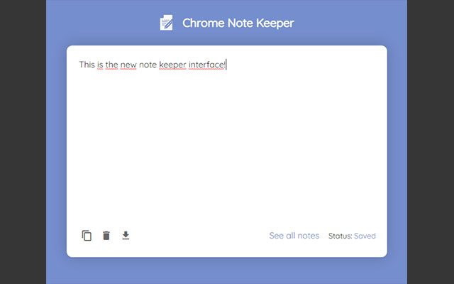 Chrome Note Keeper截图1