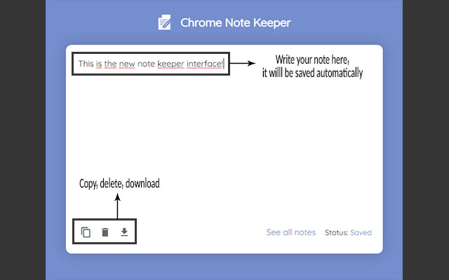Chrome Note Keeper截图2