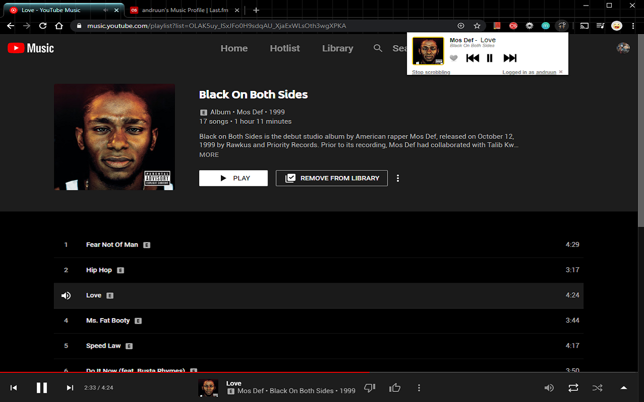 YouTube Music Last.fm Scrobbler截图2