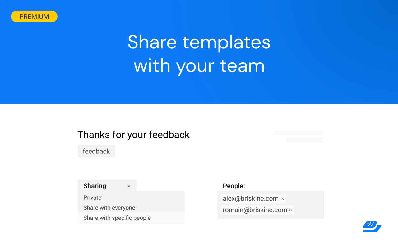 Briskine: Email templates for Gmail™截图2