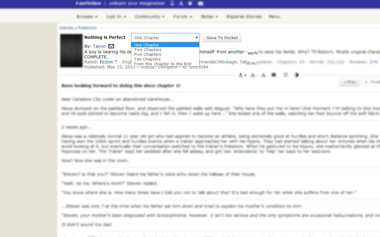 Fanfiction.net Story Parser截图1
