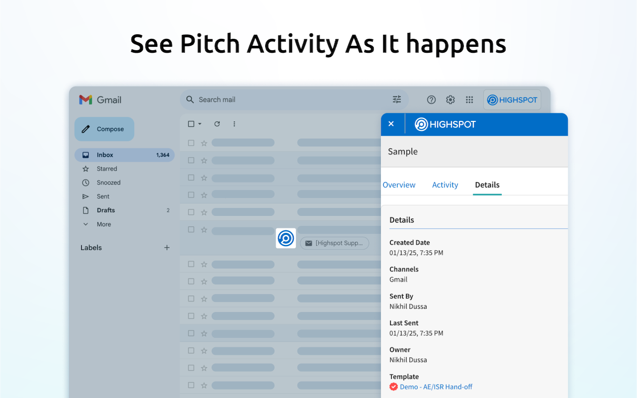 Highspot for Gmail截图1