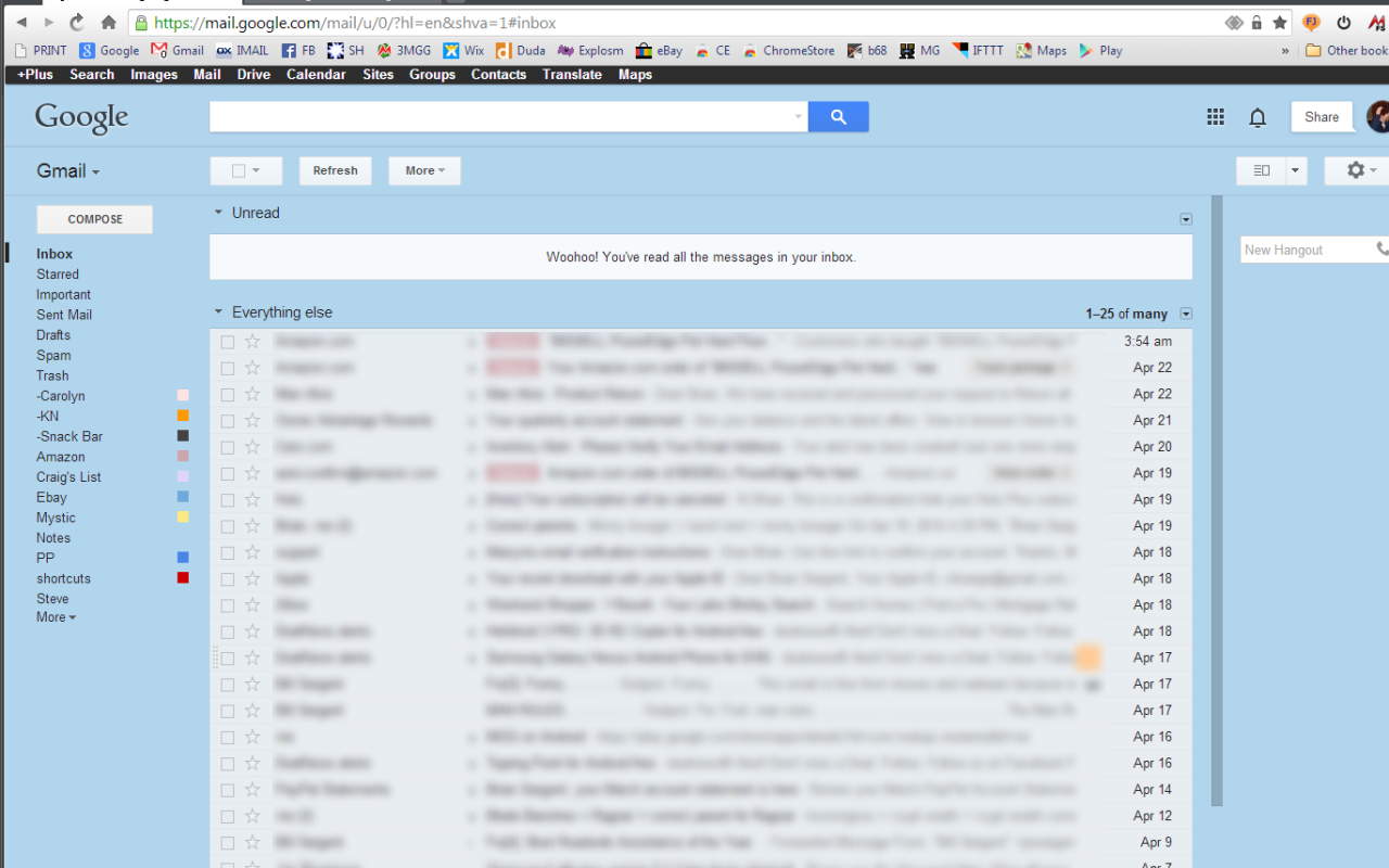 Missing Gmail™ & Google™ Black Bar截图1