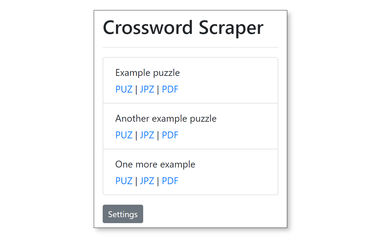 Crossword Scraper截图1