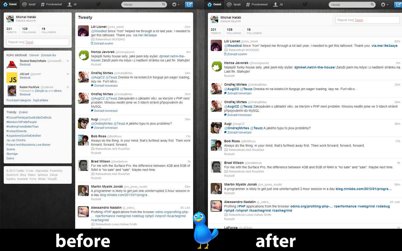 Full Width Twitter截图2