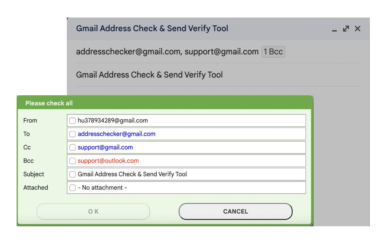 Gmail Address Check & Send Verify Tool截图2