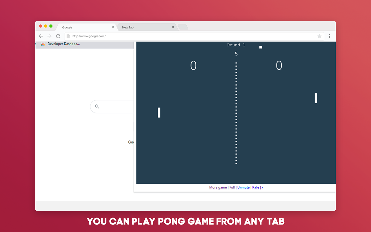 Classic Pong Offline Game for Google Chrome截图1