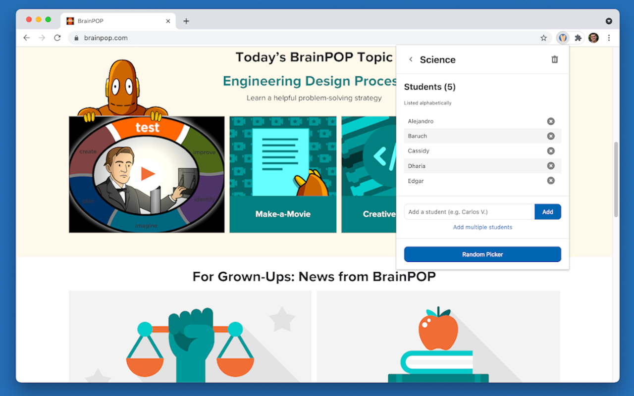 Popsicle Sticks - Random student picker截图2